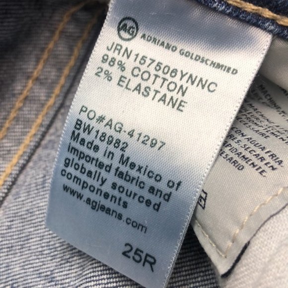 PREMIUM AG ADRIANO GOLDSCHMIED EX-BOYFRIEND CLASSIC SLIM JEANS 25x27 ๐ - Picture 6 of 14